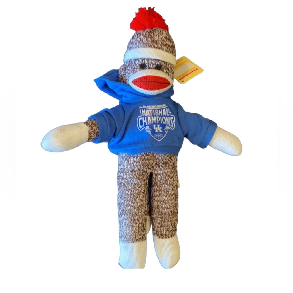 Ky Wildcats Plush Sock Monkey NWT